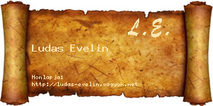 Ludas Evelin névjegykártya